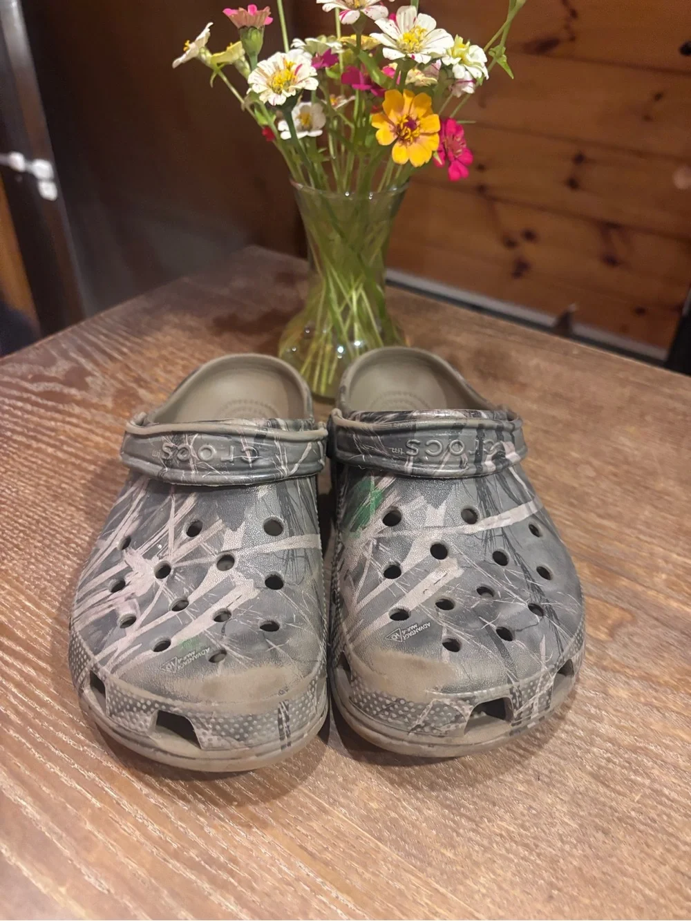 CROCS Kids Water Shoe Clog in Camo